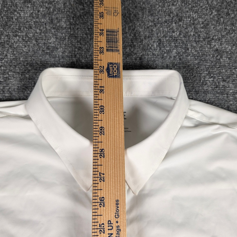 Rhone Commuter Shirt Men XXL Bright White Slim Fit Italian Stretch LS NEW READ - Picture 5 of 13